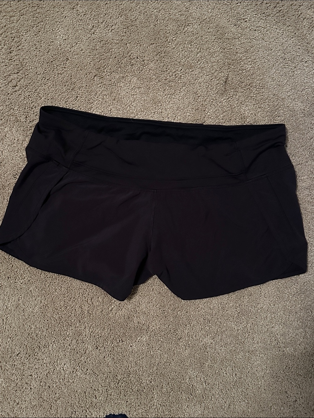 lululemon athletica Black Athletic Running Shorts